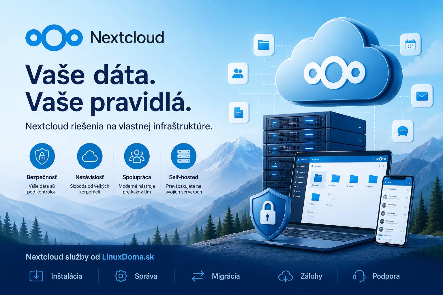Nextcloud Info – slovenský sprievodca riešením Nextcloud pre firmy, školy a organizácie